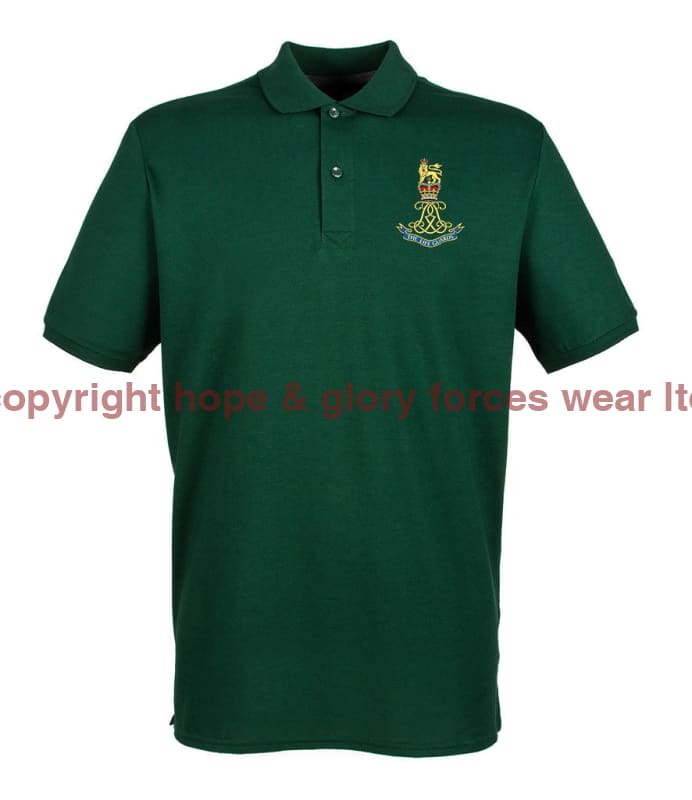 The Life Guards Embroidered Polo Shirt Small - 36 Inch Chest / Bottle Green Polo