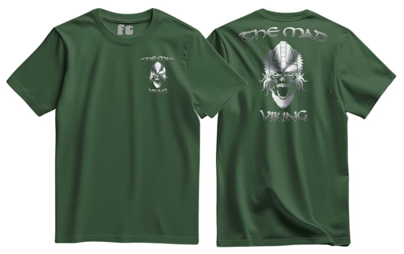 The Mad Viking Warrior Double Print T-Shirt