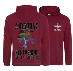 The Paras Fit To Drop Double Side Printed Hoodie