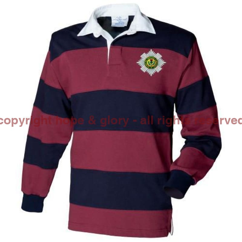 Rugby Shirt - The Scots Guards Stripe BRB Rugby Shirt