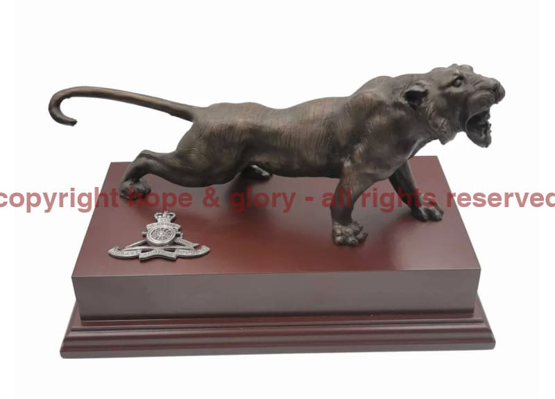 The Tiger Regimental Cold Cast Bronze Statue royal artillery