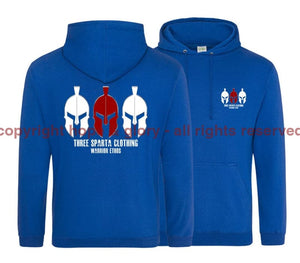 Three Sparta Red Warrior Double Side Printed Hoodie