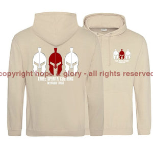 Three Sparta Red Warrior Double Side Printed Hoodie