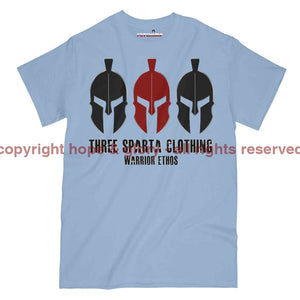 Three Sparta Warrior Ethos Dark OPS Military Printed T-Shirt