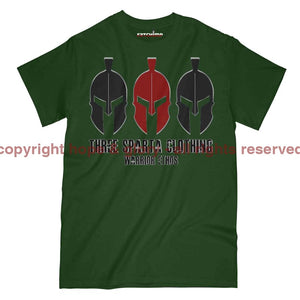 Three Sparta Warrior Ethos Dark OPS Military Printed T-Shirt