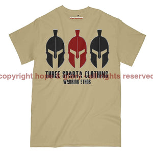 Three Sparta Warrior Ethos Dark OPS Military Printed T-Shirt