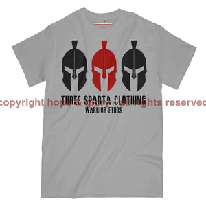 Three Sparta Warrior Ethos Dark OPS Military Printed T-Shirt