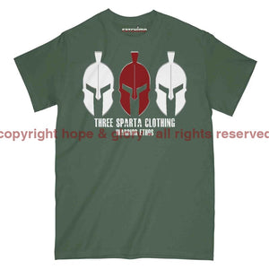 Three Sparta Warrior Ethos White OPS Military Printed T-Shirt