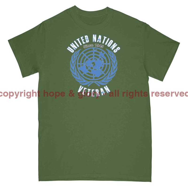 United Nations Veteran Printed T-Shirt