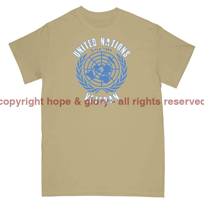 United Nations Veteran Printed T-Shirt