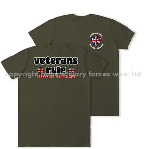 Veterans Rule - Best Job I Ever Had Double Print T-Shirt