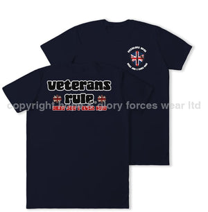 Veterans Rule - Best Job I Ever Had Double Print T-Shirt