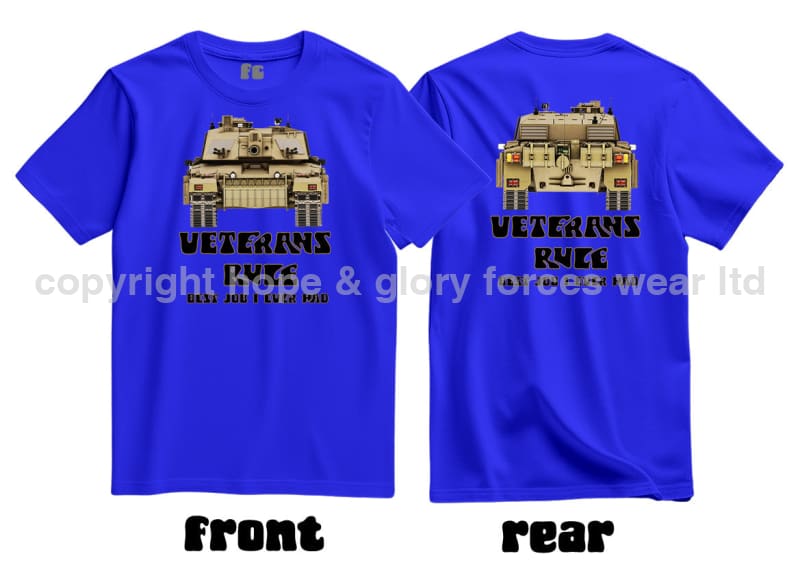 Veterans Rule Chally Tank Best Job I Ever Had Double Print T-Shirt