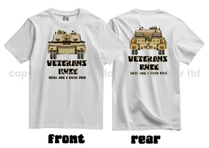 Veterans Rule Chally Tank Best Job I Ever Had Double Print T-Shirt