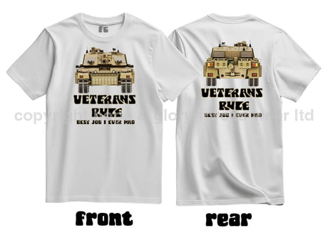 Veterans Rule Chally Tank Best Job I Ever Had Double Print T-Shirt