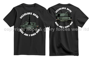 Veterans Rule Chieftain Tank Best Job I Ever Had Double Print T-Shirt