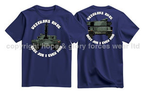 Veterans Rule Chieftain Tank Best Job I Ever Had Double Print T-Shirt