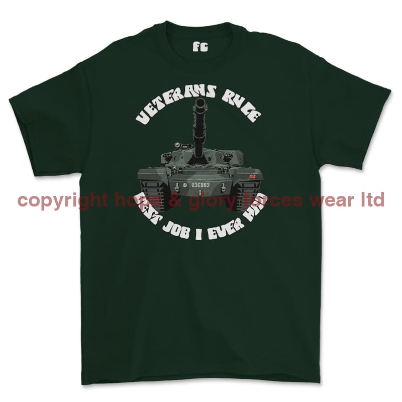 Veterans Rule 'CHIEFTAIN TANKIE' Printed T-Shirt