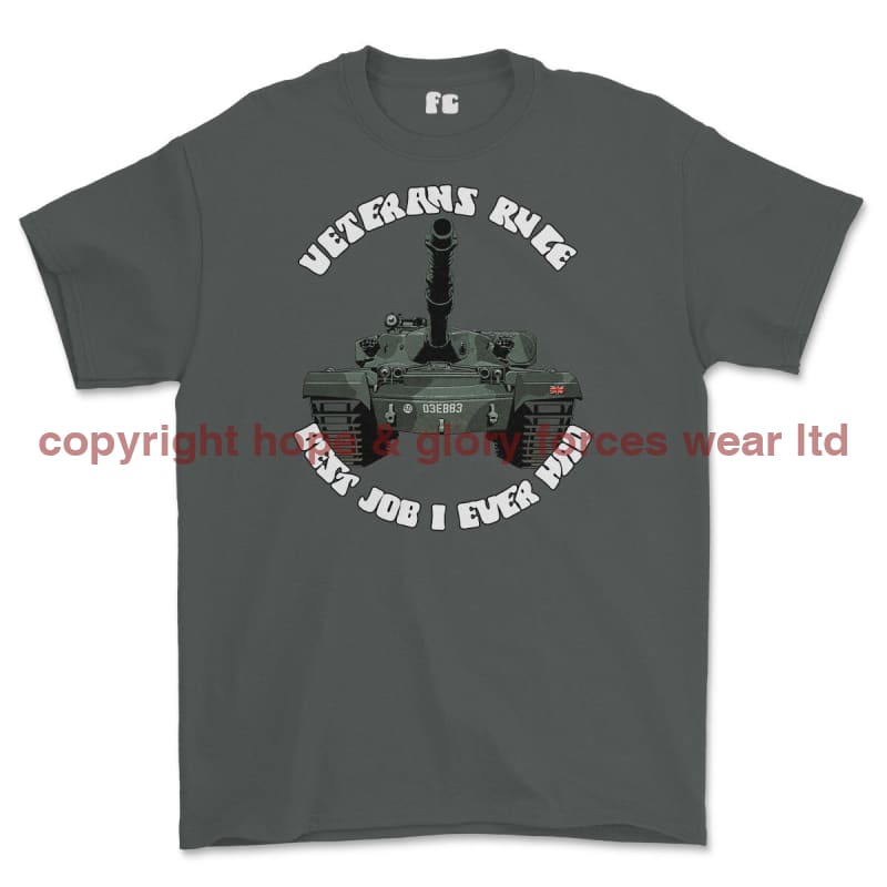 Veterans Rule 'CHIEFTAIN TANKIE' Printed T-Shirt