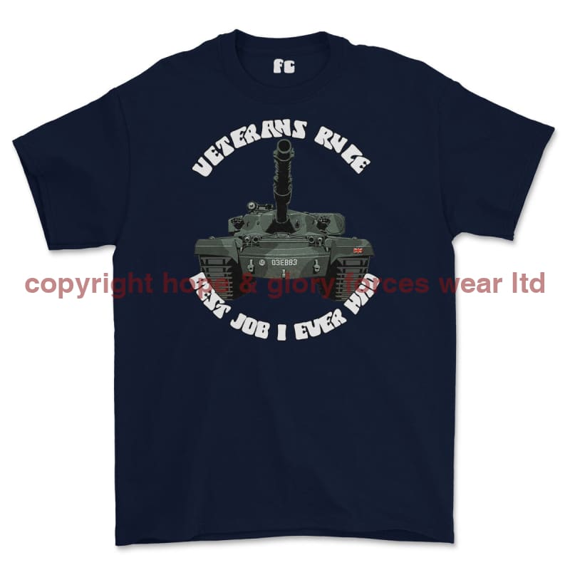 Veterans Rule 'CHIEFTAIN TANKIE' Printed T-Shirt