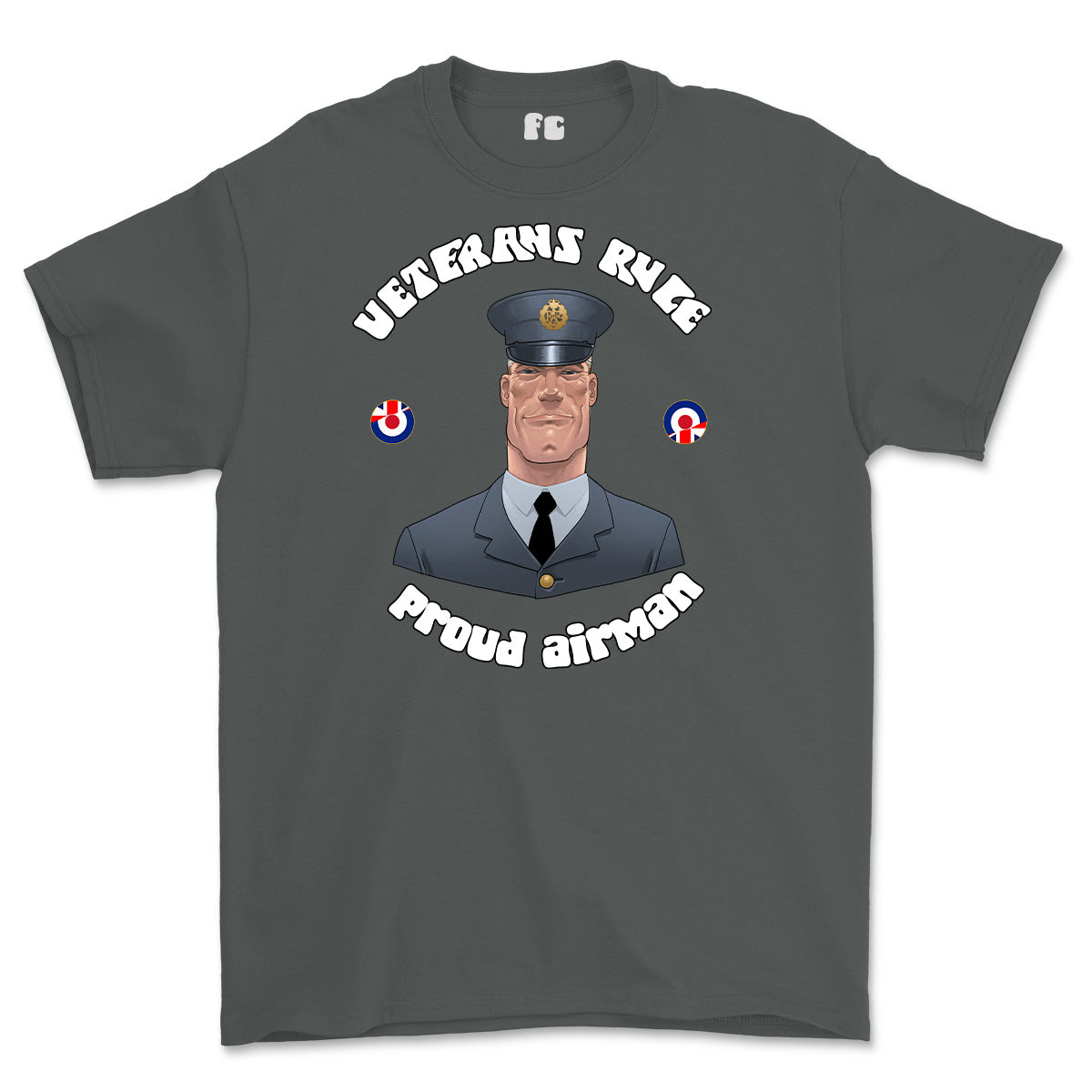 Veterans Rule 'Proud RAF Airman' Printed T-Shirt