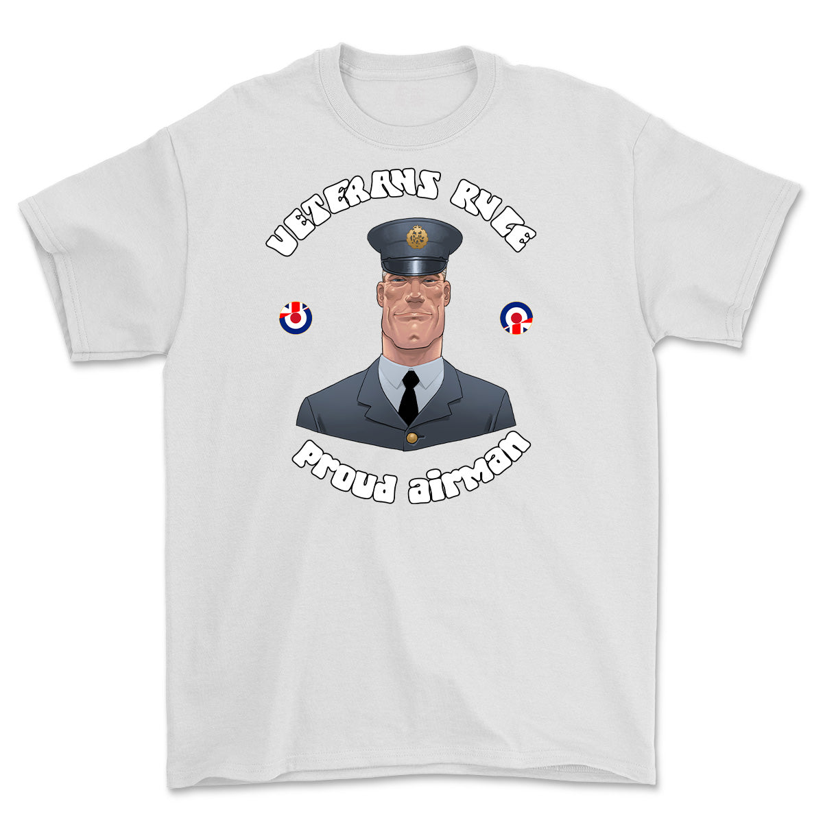 Veterans Rule 'Proud RAF Airman' Printed T-Shirt