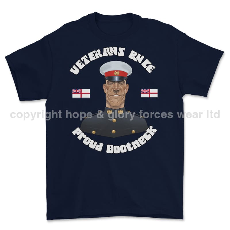 Veterans Rule ’Proud Bootneck’ Printed T-Shirt