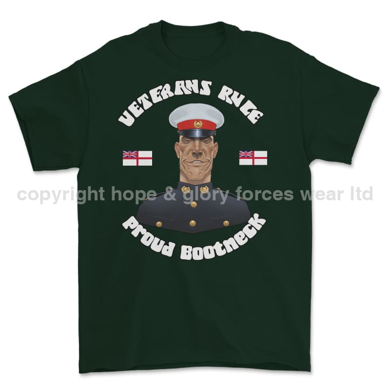 Veterans Rule ’Proud Bootneck’ Printed T-Shirt