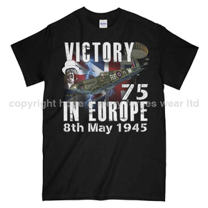 Victory In Europe 75 Commemorative Printed T-Shirt