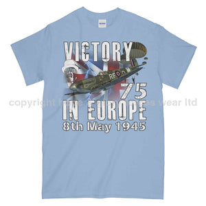 Victory In Europe 75 Commemorative Printed T-Shirt