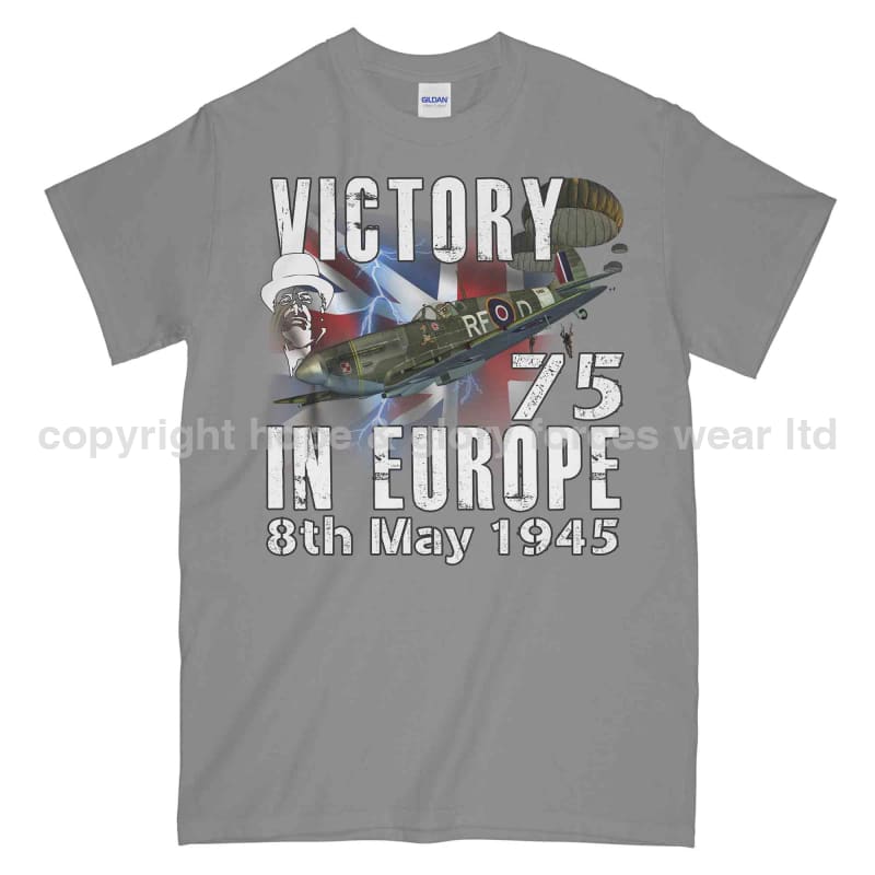 Victory In Europe 75 Commemorative Printed T-Shirt