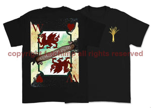 Wales Forever Playing Card Art Double Side Printed T-Shirt