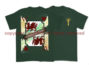 Wales Forever Playing Card Art Double Side Printed T-Shirt