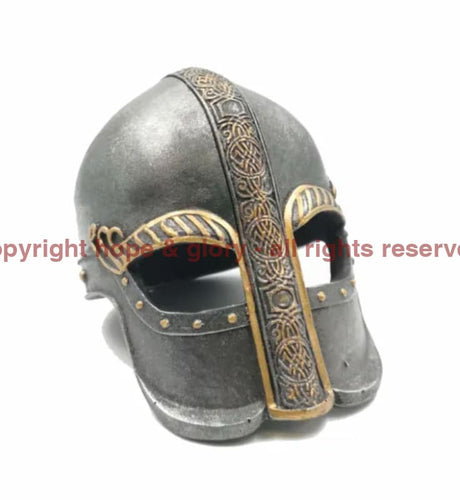 Warrior Helmet Statue Presentation No Wooden Base Military