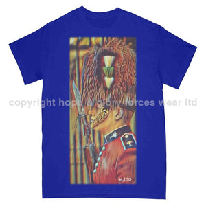 Welsh Guards Ceremonial On Parade Art Printed T-Shirt