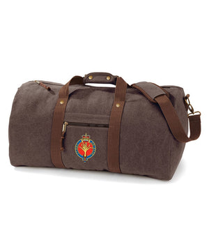 Welsh Guards Vintage Canvas Holdall