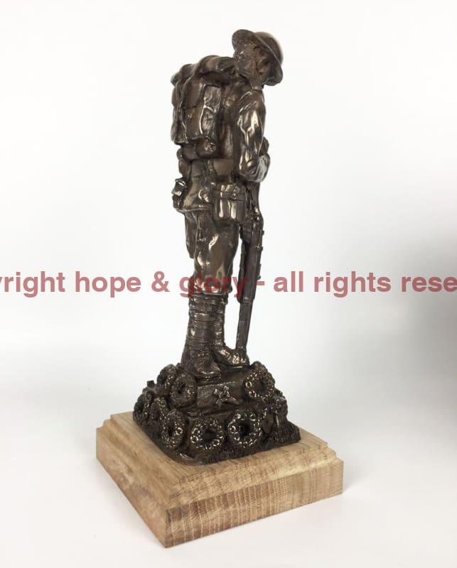 Military Statue - WW1 Remembrance Tommy Cold Cast Bronze Military Statue Sculpture