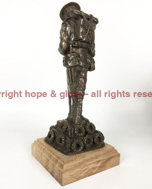 Military Statue - WW1 Remembrance Tommy Cold Cast Bronze Military Statue Sculpture