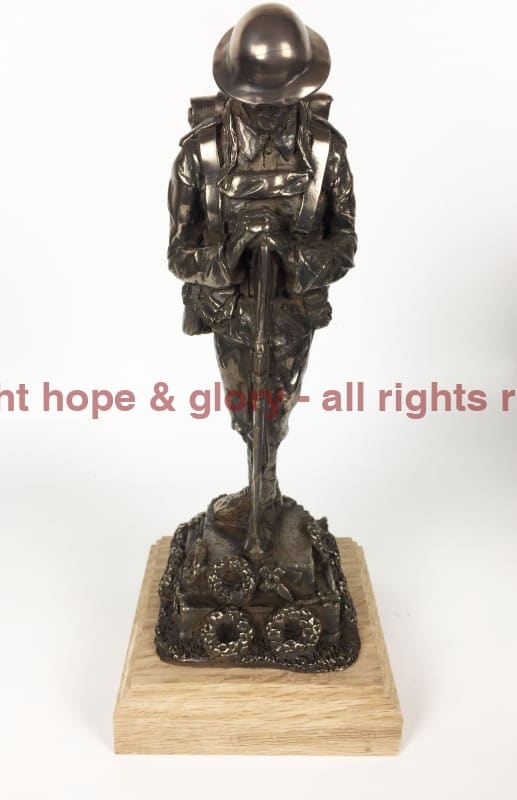 Military Statue - WW1 Remembrance Tommy Cold Cast Bronze Military Statue Sculpture