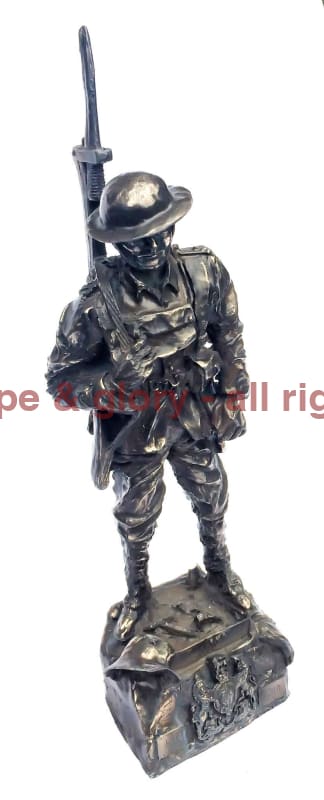 Military Statue - WW1 Tommy Cold Cast Bronze Military Statue Sculpture