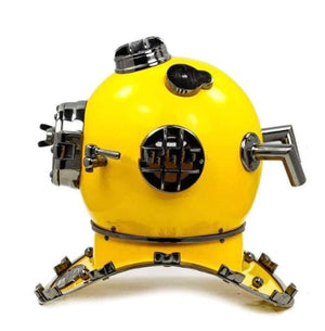 18" Mark V US NAVY DEEP SEA DIVING HELMET IN YELLOW