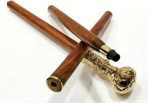 BRASS KNOB DESIGNER WOODEN WALKING CANE