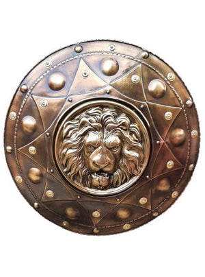 LION HEAD ROMAN WARRIOR SHIELD