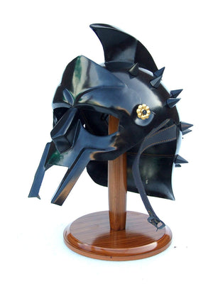 MAXIMUS GLADIATOR ROMAN LEGION HELMET IN BLACK