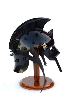 MAXIMUS GLADIATOR ROMAN LEGION HELMET IN BLACK