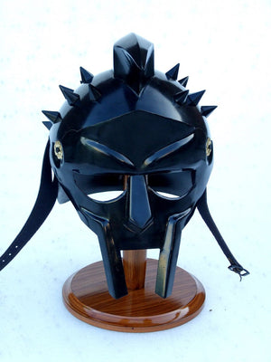 MAXIMUS GLADIATOR ROMAN LEGION HELMET IN BLACK