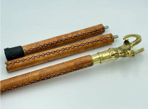 MOUNTAIN GOAT LEATHER WALKING STICK