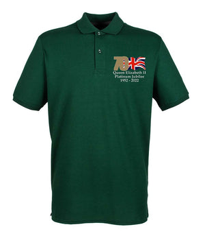 The Queen's Platinum Jubilee 2022 Embroidered Polo Shirt