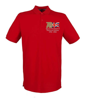 The Queen's Platinum Jubilee 2022 Embroidered Polo Shirt