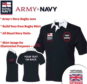 Royal Navy Army V Navy Short Sleeve Rugby Shirt